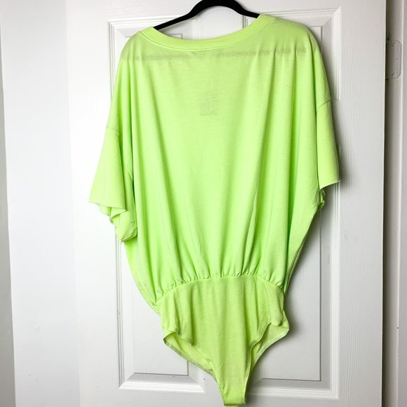 NEW FREE PEOPLE Cozy Girl Bodysuit Lightning Bug L - Picture 5 of 8